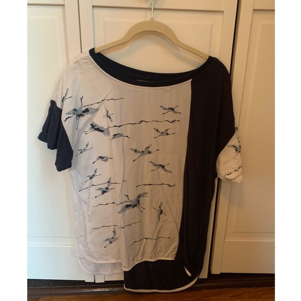 Thought Clothing heron color block shirt | size 12